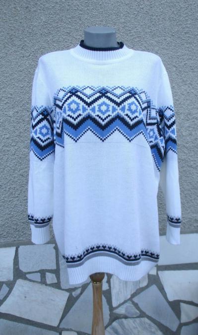 4XL нов бял пуловер