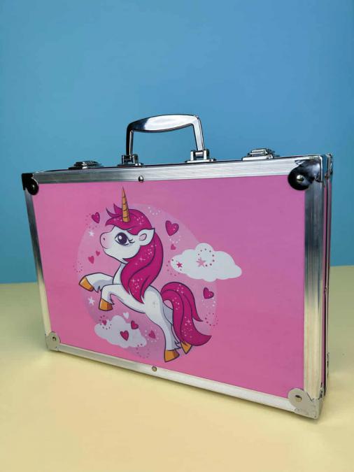 Комплект за рисуване 145 части в метален куфар