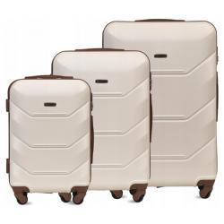 Комплект 3 в 1 Твърди куфари, размери M, XL и Xxl, ABS материал, 4 кол