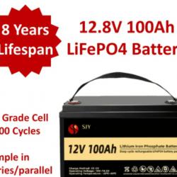 Lifepo4 акумулатор 12V 100ah 1280w, 12,8в 100ах 1280ват часа литиевойо..