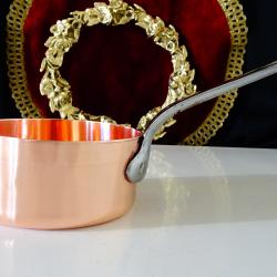 Медна тенджера 450 мл., чиста червена мед.