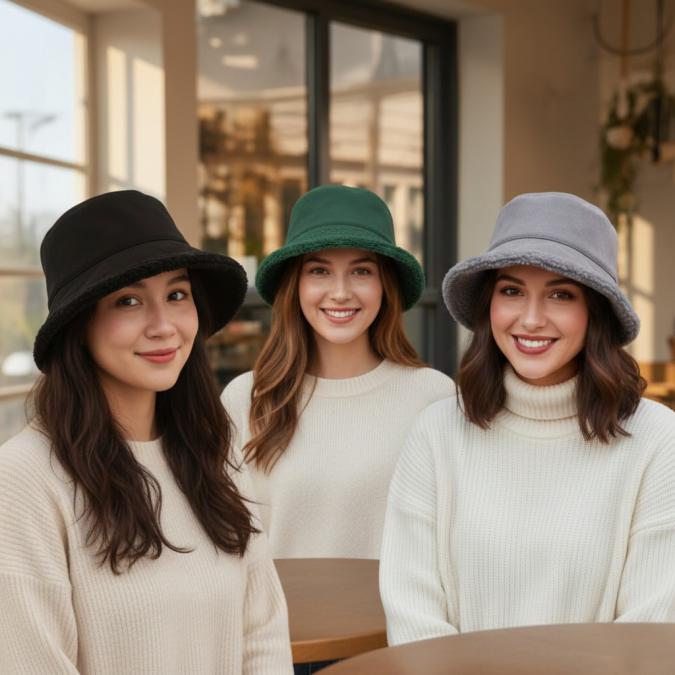 Зимна модна bucket шапка - Топлина, стил и комфорт всеки ден