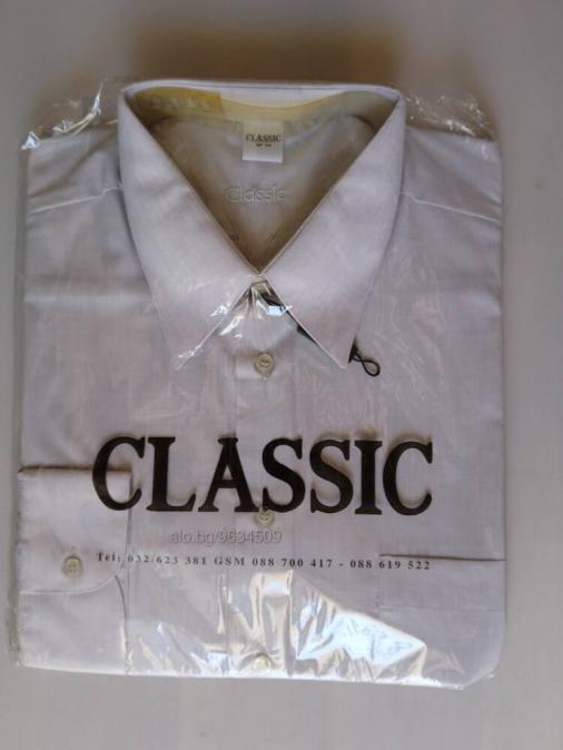 Риза мъжка Класик с дълъг ръкав, разм. 44