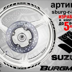 Suzuki Burgman Black кантове за джанти