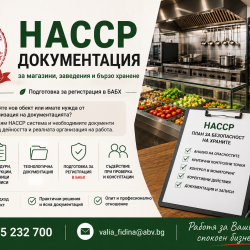 Насср документация за магазини, заведения и бързо хранене  цяла Бълга