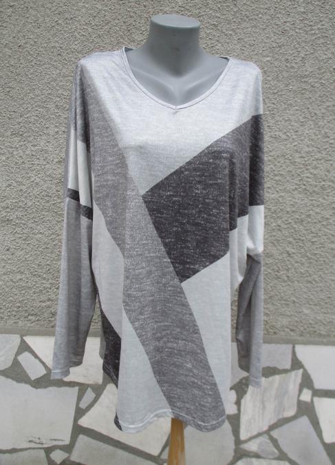 3XL Блуза в сиви цветове