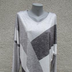 3XL Блуза в сиви цветове