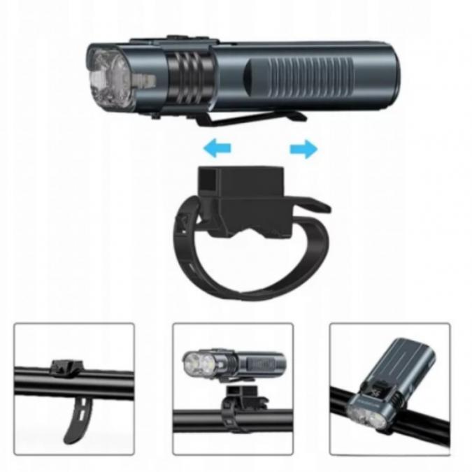 Мощен Led фар за велосипед и фенер 2в1 Bl-sm-220 - сигурно и мощно кар