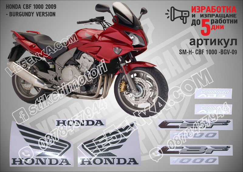 Honda CBF 1000 2009 - Burgundy Version