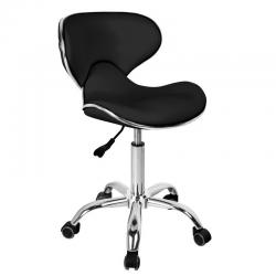Козметичен стол - табуретка с облегалка Gabbiano Q-4599 78 93 см - бял