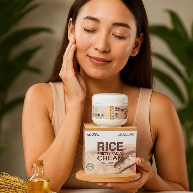 Крем за лице Mixia Rice Pretty Facial Cream - Избави се от акне, петна