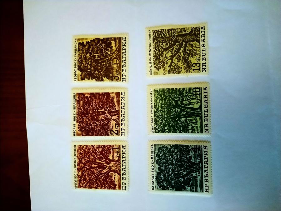 Серия от 6 пощенски марки от България 1964 г.