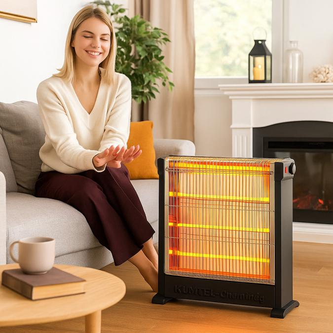 Кварцова печка Luxell Ks-2760 2200w с 4 тръби за бързо отопление