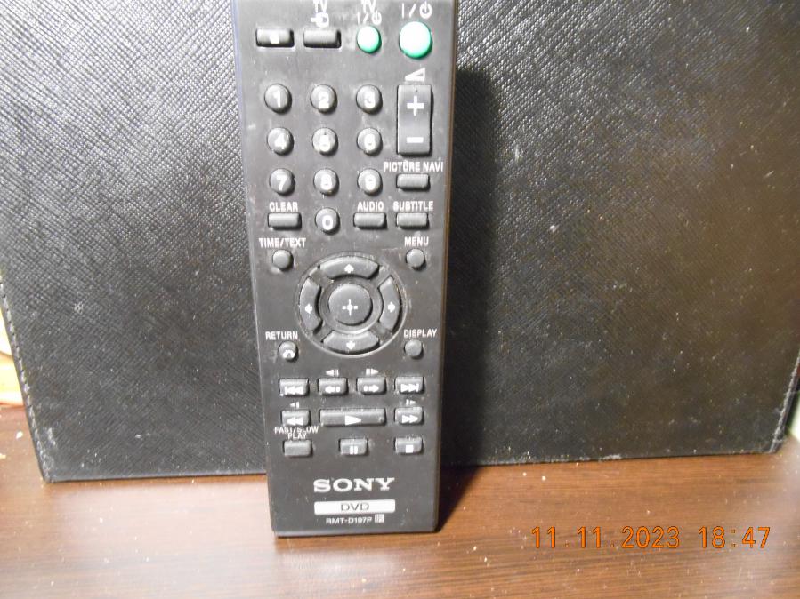 Sony Rmt-d197p Remote dvd