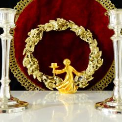 WMF посребрен свещник Art Deco