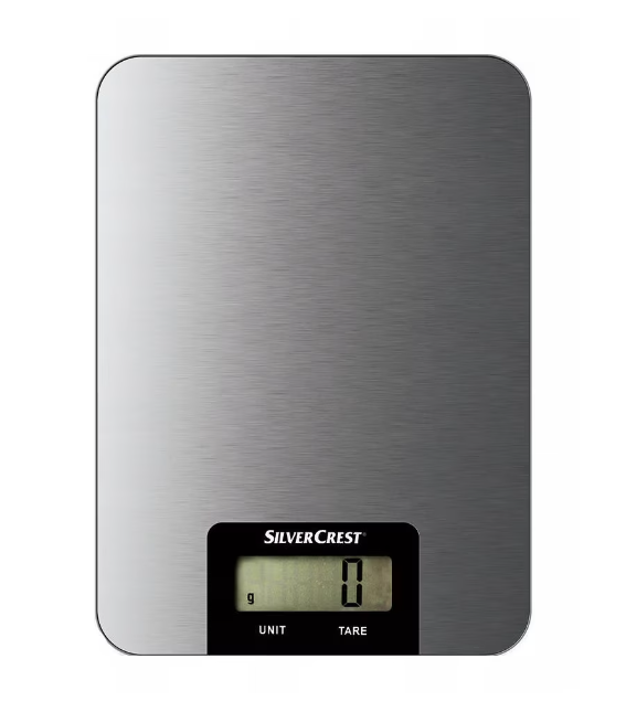 Електронна кухненска везна Silvercrest, 5 кг-сива.