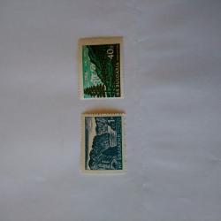 Серия от 2 пощенски марки от България 1962 г.