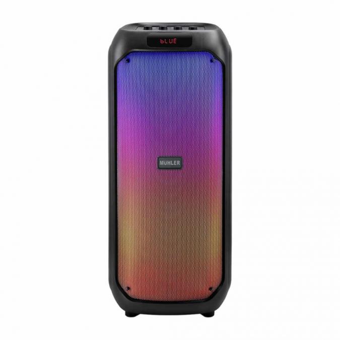 Активна тонколона Muhler Max881r с два микрофона и дистанционно моще