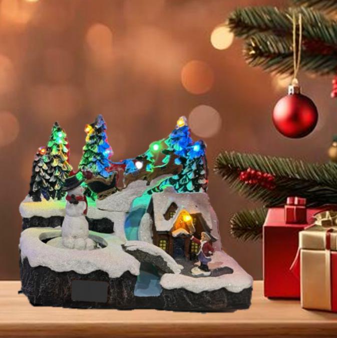 Вълшебна Коледна сцена - нежен чар и празнично вълшебство