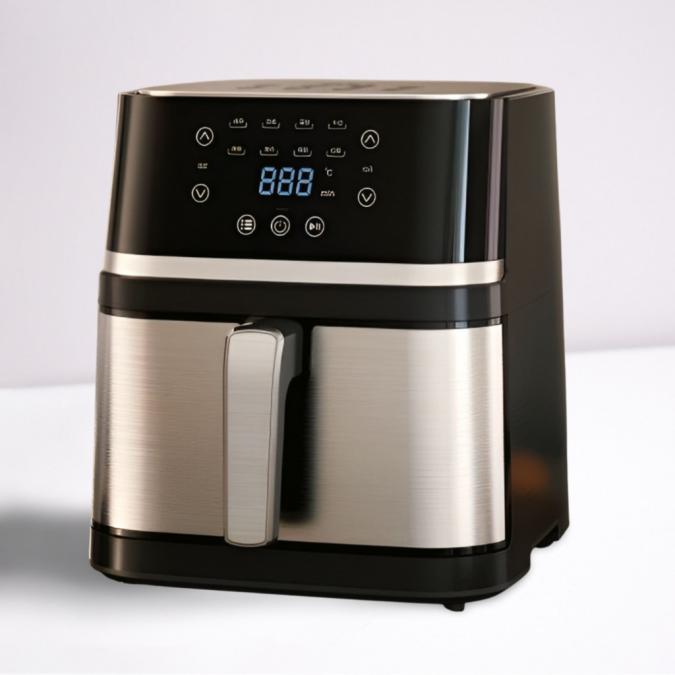 Електрически фритюрник с капацитет 10L  неръждаема стомана, 1350w, ав