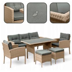 Комплект градински мебели от техноратан - перфектен кът за релакс