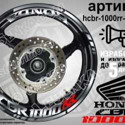 Honda CBR 1000rr Silver надписи и кантове за джанти