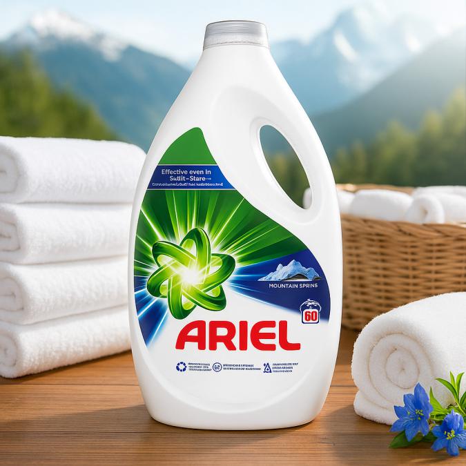 Течен перилен препарат Ariel Mountain Spring, 60 пранета
