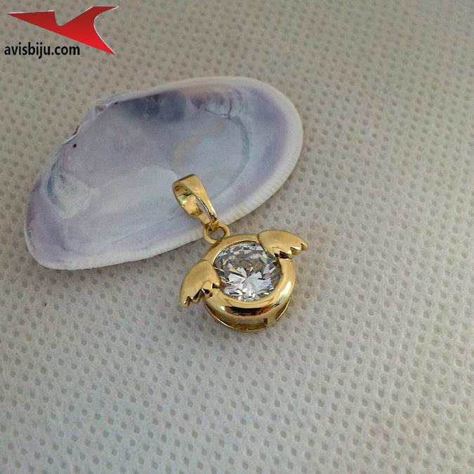 Висулка с 14К златно покритие и с цирконий