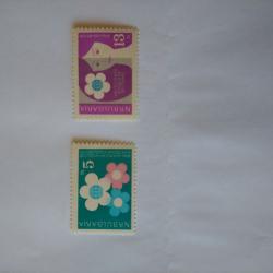 Серия от 2 пощенски марки от България 1962 г.