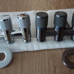 Четворен спирателен кран -хром и Оръжейно сив