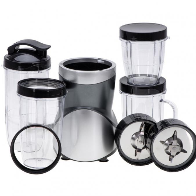 Мощен блендер за смутита с пълен комплект чаши и бутилки - BPA Free, и