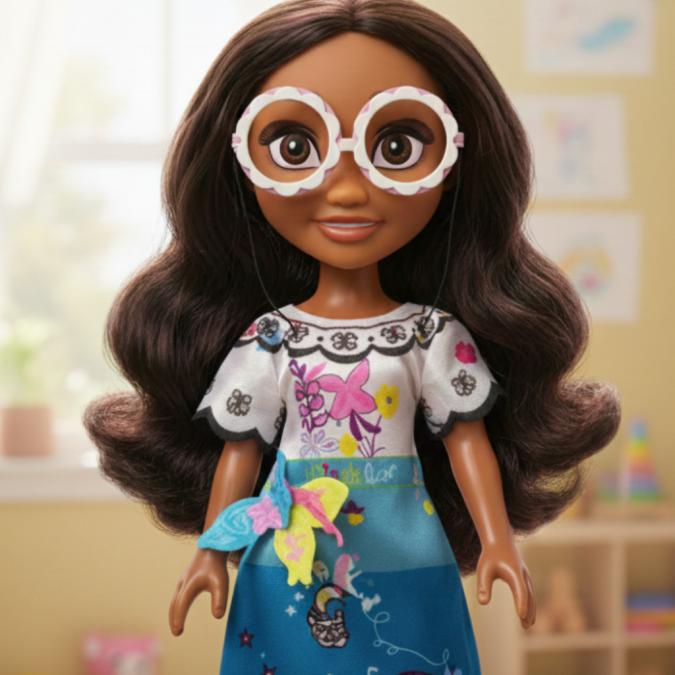 Кукла Magic Girl с очила и музика  Идеален Коледен подарък за малките