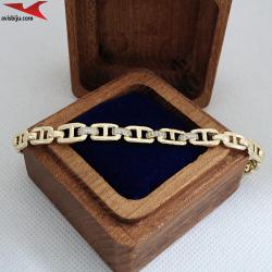 Гривна с 14К златно покритие и с цирконий