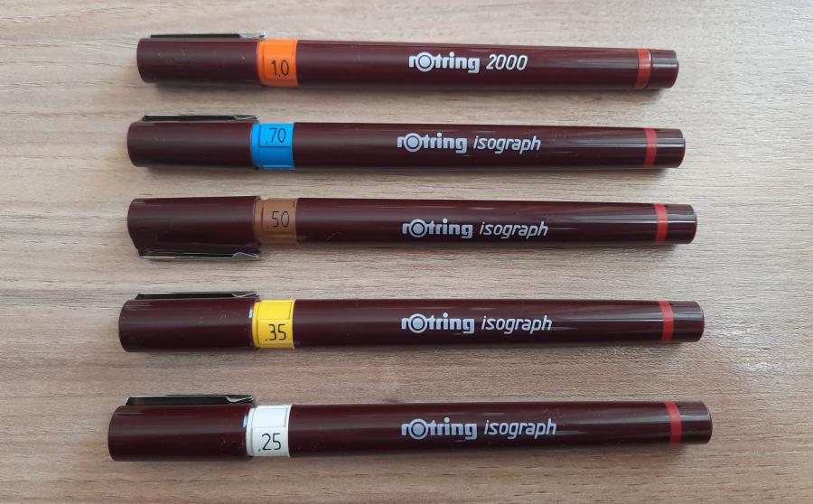 Рапидографи Rotring Isograf