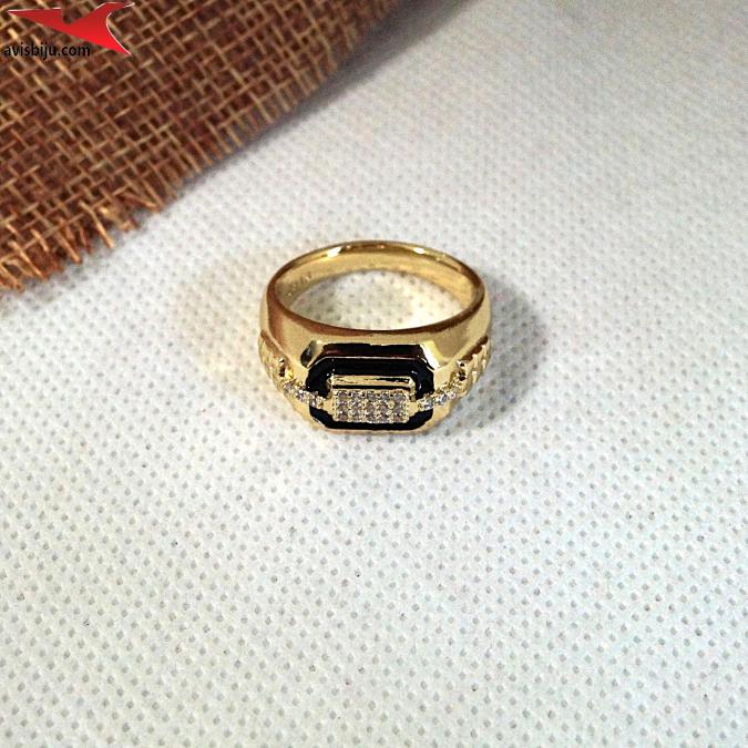 Пръстен с 14К златно покритие и с цирконий