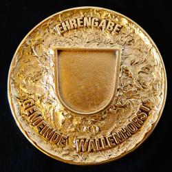 Немски бронзов герб на Wallenhorst, преспапие.