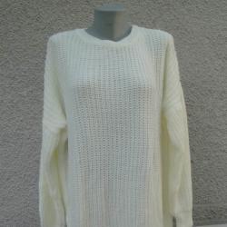 6XL нов бял пуловер
