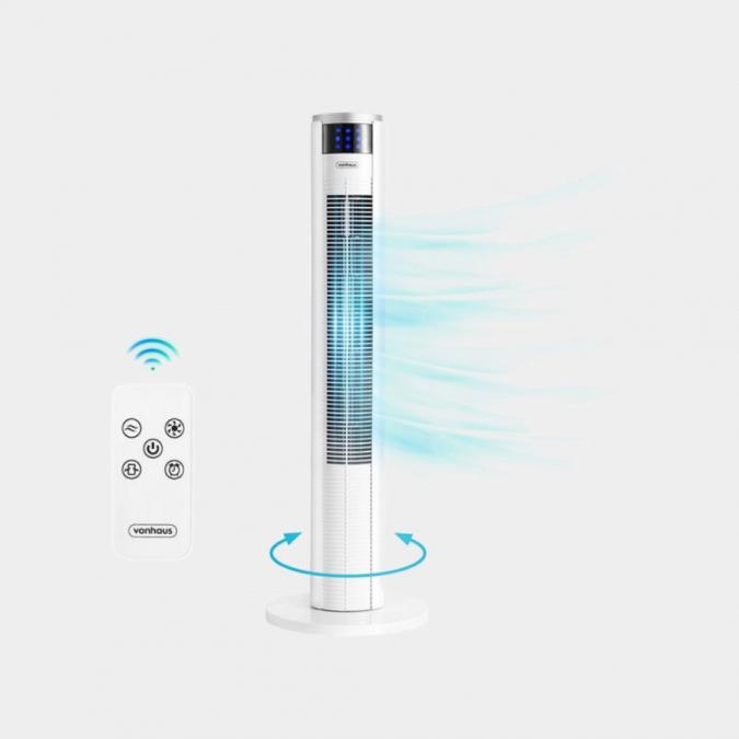 Колонен вентилатор Vonhaus 35 с дистанционно управление и таймер  бя