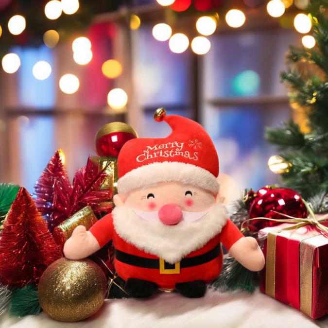 Коледна плюшена играчка Дядо Коледа  25 см