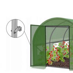 Голяма оранжерия с иновативна врата с панти - комфорт и издръжливост