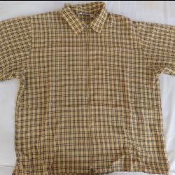 Риза мъжка с цип и къс ръкав