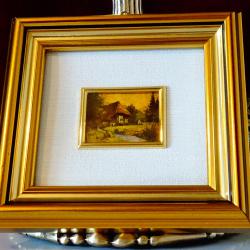 Картина, литография 960% златно фолио, сертификат.