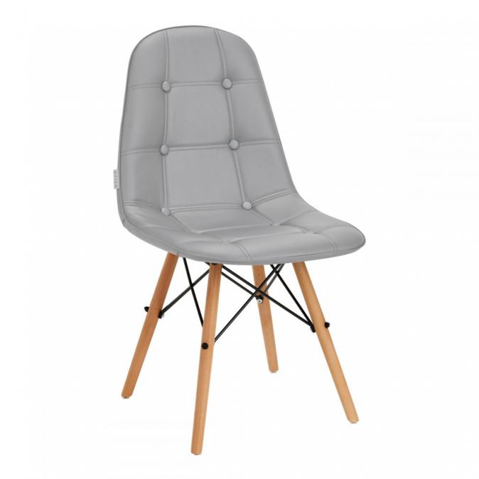 Стол за приемна 4rico Qs-185 еко кожа - бял сив черен