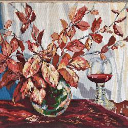 Гоблен  Herbstlaub  Есенни Цветя-недопитата чаша