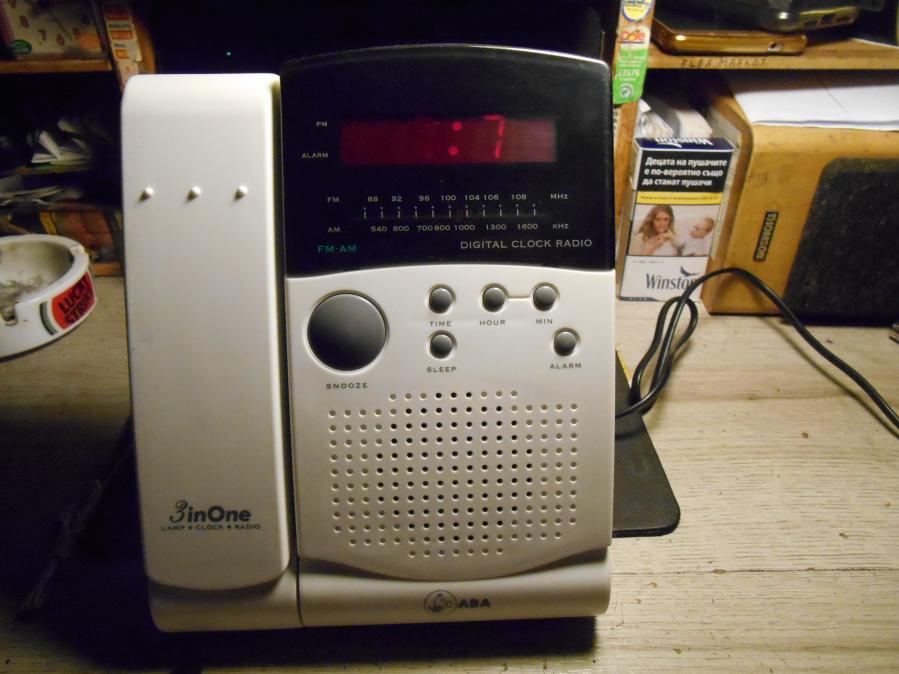 ABA NS 984 Clock alarm radio Lamp vintage88
