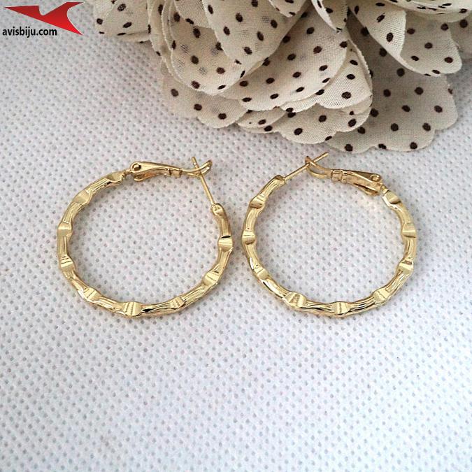 Обеци с 14К златно покритие