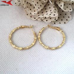 Обеци с 14К златно покритие