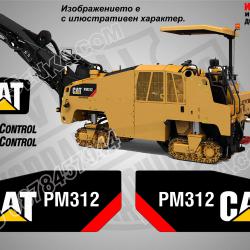 CAT Pm312 стикери