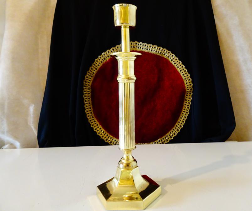 Позлатен бронзов свещник Helbsing Peine 30 см.