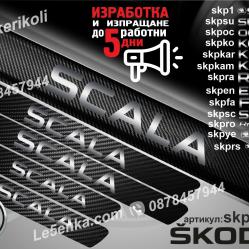 Skoda Scala прагове от карбон